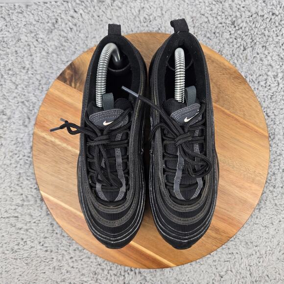 Nike Kid 6.5y Air Max 97 GS Triple Black Casual Lifestyle Daily Athletic Sneaker - Picture 5 of 13